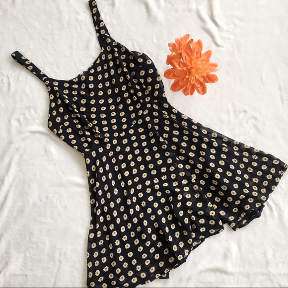 Lucca Couture Dresses & Skirts - URBAN OUTFITTERS Black/Navy Blue Floral Dress